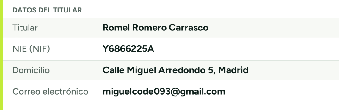 Datos identificativos del titular de la web